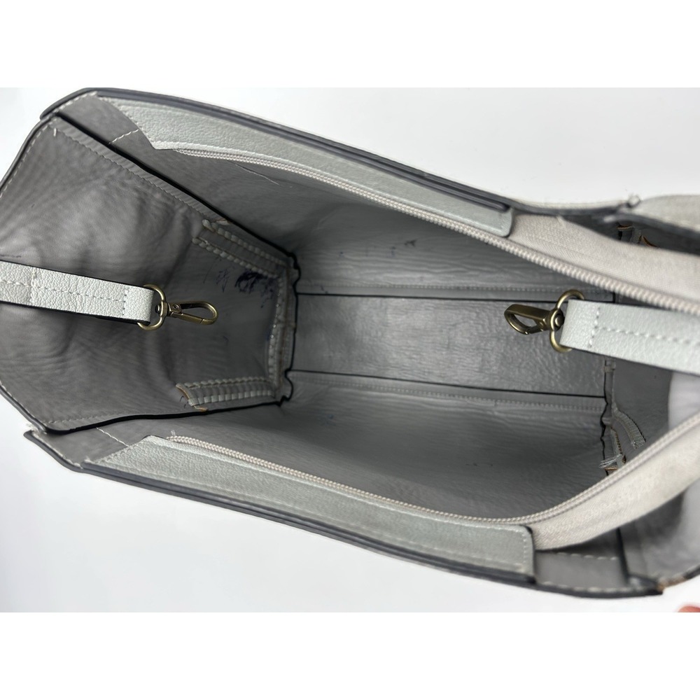 Jen & Co Penny Vegan Leather Bucket Bag Crossbody Guitar Strap - Picture 11 of 15